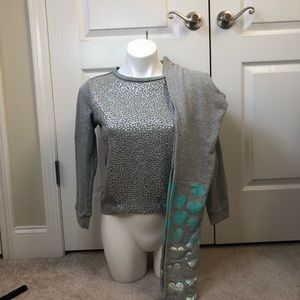 Big Kids Matching Set Grey Sweater With Pants.